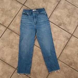 Madewell the perfect vintage straight blue jean size 26 T